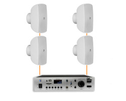 Акустическая система 4 настенных динамика Audac ATEO4M/W