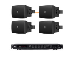 Акустическая система 4 настенных динамика Audac WX502MK2/B