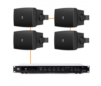 Акустическая система 4 настенных динамика Audac WX502MK2/B