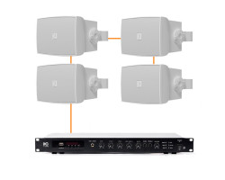 Акустическая система 4 настенных динамика Audac WX502MK2/W
