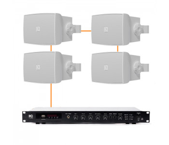 Акустическая система 4 настенных динамика Audac WX502MK2/W