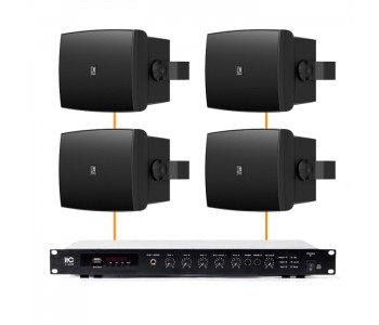 Акустическая система 4 настенных динамика Audac WX802MK2/B