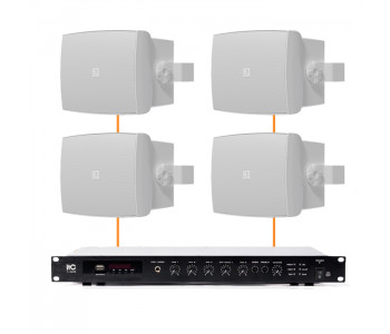 Акустическая система 4 настенных динамика Audac WX802MK2/W