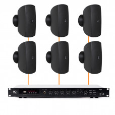 Акустична система 6 настінних динаміків Audac ATEO6M/B