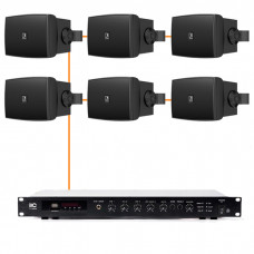 Акустична система 6 настінних динаміків Audac WX802MK2/B