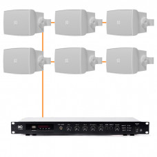 Акустична система 6 настінних динаміків Audac WX802MK2/W