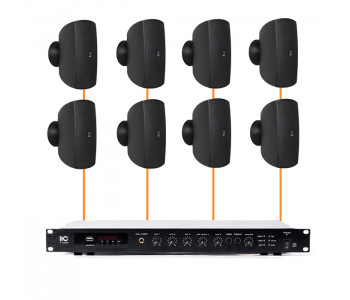 Акустическая система 8 настенных динамиков Audac ATEO4M/B