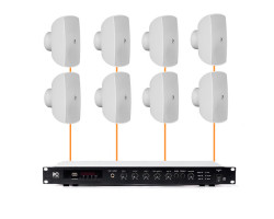 Акустическая система 8 настенных динамиков Audac ATEO4M/W