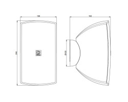 Настенная акустическая система Audac ATEO4M/W белый