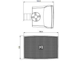 Акустическая система 4 настенных динамика Audac WX302MK2/W