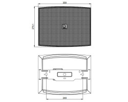 Настенная акустическая система Audac WX802MK2/B черний