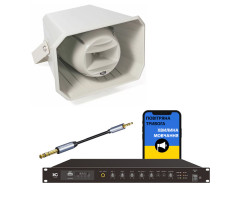 Комплект оповіщення «Повітряна тривога та Хвилина мовчання» 1 рупор ITC T-710K