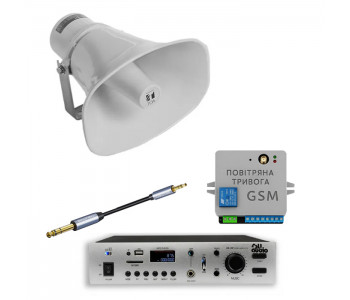 Комплект GSM оповіщення «Повітряна тривога та Хвилина мовчання» 4ALL 1 рупор TOA SC-630M