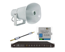 Комплект GSM оповіщення «Повітряна тривога та Хвилина мовчання» 1 рупор ITC T-720A