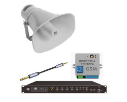 Комплект GSM оповіщення «Повітряна тривога та Хвилина мовчання» 1 рупор TOA SC-630M