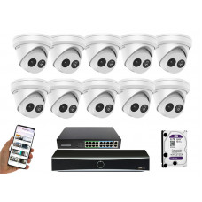 10 камер відеоспостереження Hikvision DS-2CD2363G2-IU | комплект 10 камер відеоспостереження Hikvision DS-2CD2363G2-IU | комплект