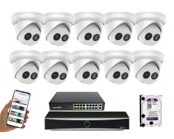 10 камер видеонаблюдения Hikvision DS-2CD2363G2-IU | комплект
