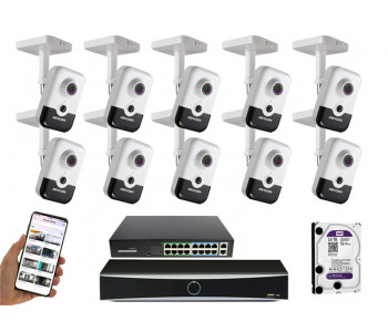 10 камер видеонаблюдения Hikvision DS-2CD2443G2-I | комплект