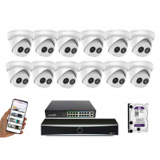 12 камер відеоспостереження Hikvision DS-2CD2363G2-IU | комплект