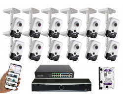 12 камер видеонаблюдения Hikvision DS-2CD2443G2-I | комплект