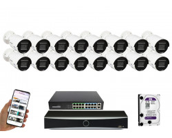 16 камер видеонаблюдения Hikvision DS-2CD2043G2-LI | комплект