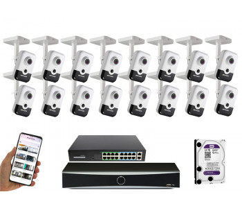 16 камер видеонаблюдения Hikvision DS-2CD2443G2-I | комплект