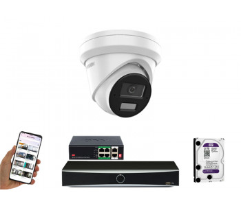 1 камера видеонаблюдения Hikvision DS-2CD2383G2-LI2U | комплект