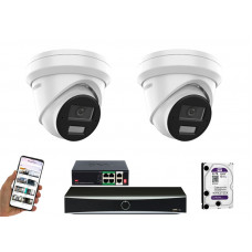 2 камери відеоспостереження Hikvision DS-2CD2383G2-LI2U | комплект