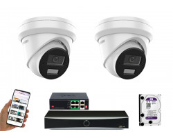 2 камеры видеонаблюдения Hikvision DS-2CD2383G2-LI2U | комплект