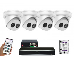4 камеры видеонаблюдения Hikvision DS-2CD2363G2-IU | комплект
