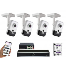 4 камери відеоспостереження Hikvision DS-2CD2443G2-I | комплект