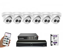 6 камер видеонаблюдения Hikvision DS-2CD2363G2-IU | комплект