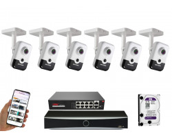 6 камер видеонаблюдения Hikvision DS-2CD2443G2-I | комплект