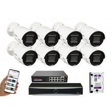 8 камер відеоспостереження Hikvision DS-2CD2043G2-LI | комплект