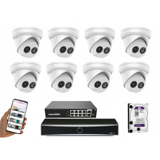 8 камер відеоспостереження Hikvision DS-2CD2363G2-IU | комплект 8 камер відеоспостереження Hikvision DS-2CD2363G2-IU | комплект