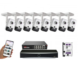 8 камер видеонаблюдения Hikvision DS-2CD2443G2-I | комплект