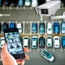 Видео камеры наблюдения на стоянке автомобилей