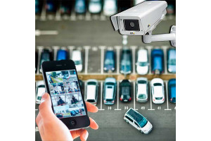 Видео камеры наблюдения на стоянке автомобилей