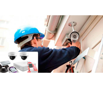 Установка комплекта на 2 камеры