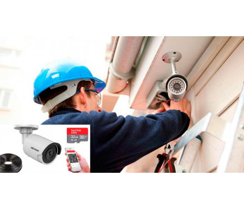 Установка комплекта на 1 камеру